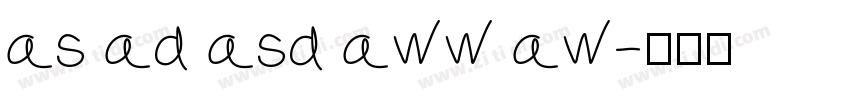 as ad asd aww aw字体转换